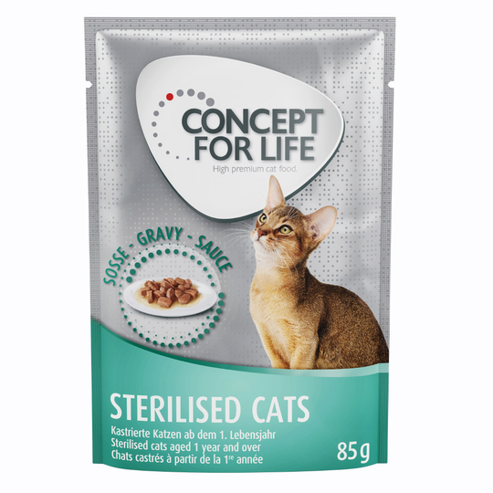 Concept for Life Sterilised Cats - i sås - 12 x 85 g