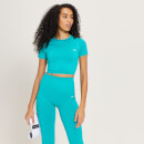 MP Women's Shape Seamless Crop Top - Lagoon - XS