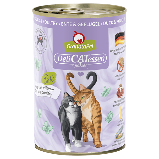 Ekonomipack: GranataPet DeliCatessen 24 x 400 g - Anka & fågel