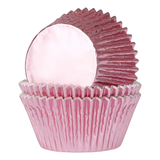 Muffinsformar Folie Ljusrosa - 24-pack