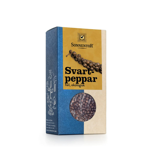 Sonnentor Svartpeppar Hel 55 g