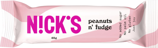 NICK'S Peanuts n' Fudge Chocolatebar 40g