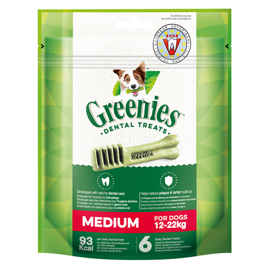 1 + 1 på köpet! 2 x 170 g Greenies tandvårdsgodis för hundar - Medium