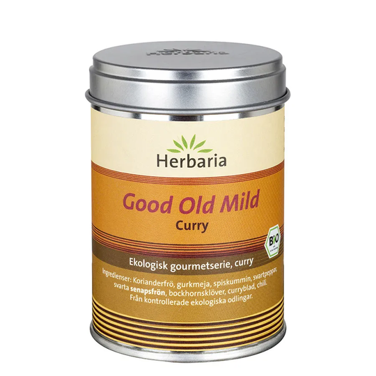 Herbaria Good Old Mild Curry Kryddblandning, 80 g ekologisk
