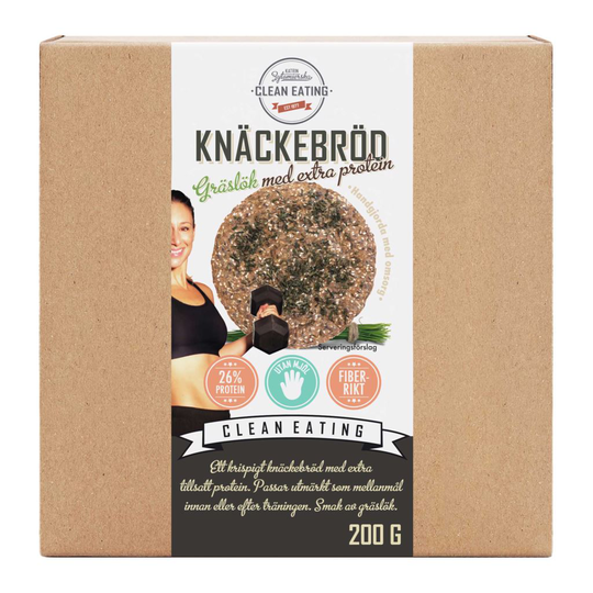 Clean Eating Knäckebröd Extra Protein Gräslök 200 g
