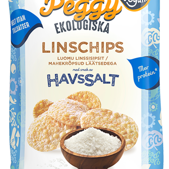 Veggie Peggy Linschips Havssalt 75 g