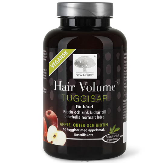 New Nordic Hair Volume Kosttillskott Hår Gelétuggisar 60 st