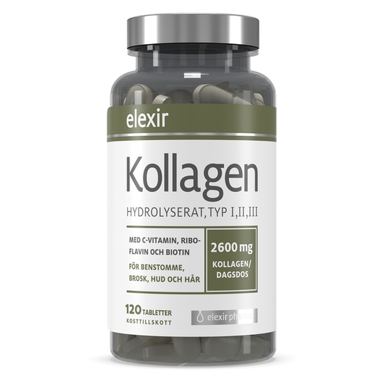 Elexir Pharma Kollagen Hydrolyserat 120 tabletter