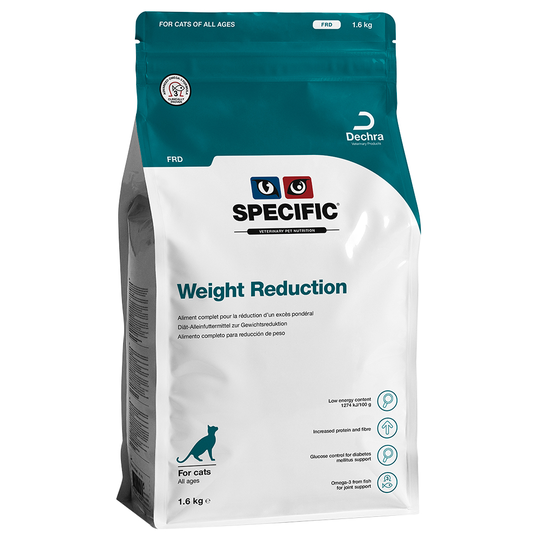 Ekonomipack: 2 påsar Specific Cat till lågt pris! FRD - Weight Reduction (2 x 1,6 kg)