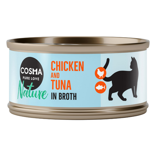 Cosma Nature 6 x 70 g - Kycklingbröst & tonfisk