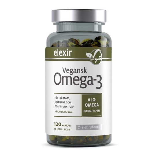 Elexir Pharma Vegansk Omega-3 120 kapslar