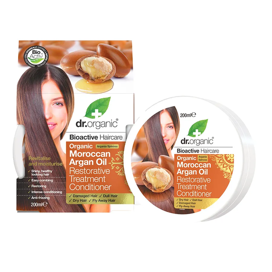 Dr Organic Moroccan Argan Oil Restorative Treatment Conditioner, 200ml ekologisk