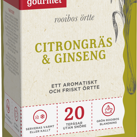 Khoisan Gourmet Rooibos örtte Citrongräs & Ginseng 50 g