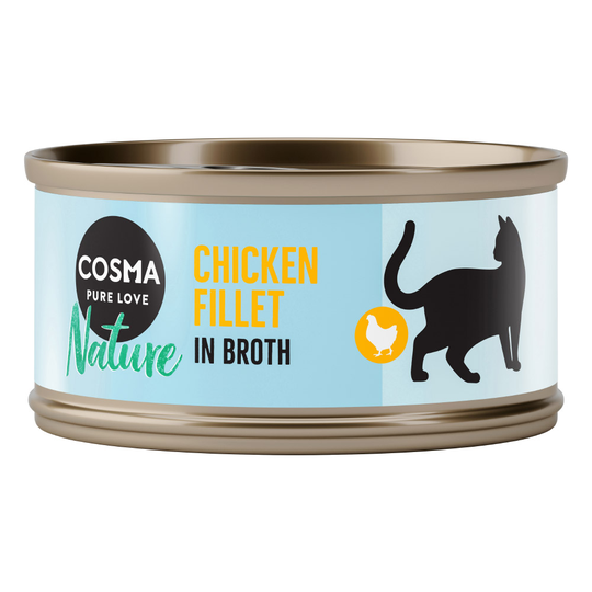 Ekonomipack: Cosma Nature 24 x 70 g - Kycklingfilé