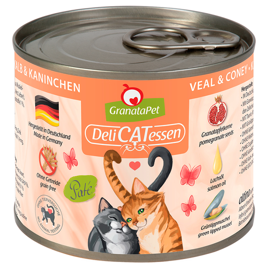 GranataPet DeliCatessen 6 x 200 g - Kalv & kanin