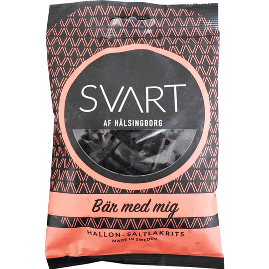 Svart Af Hälsingborg Lakrits Bär Med Mig