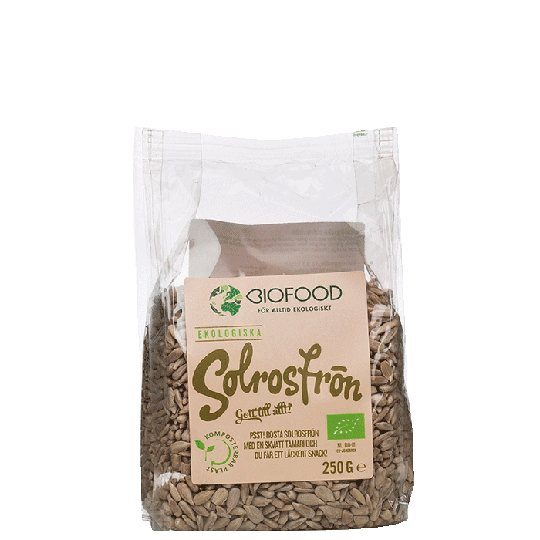 Ekologiska Solrosfrön, 250 g