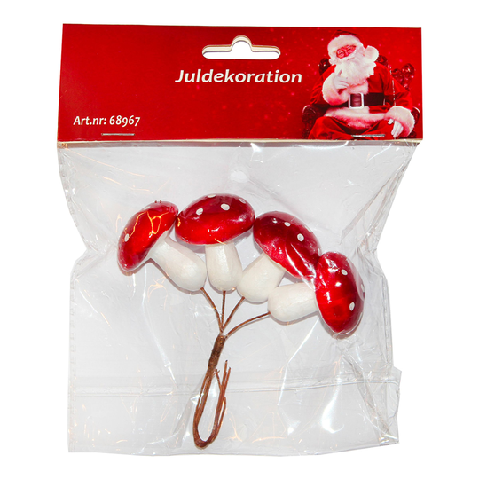 Dekorationssvampar Jul - 4-pack