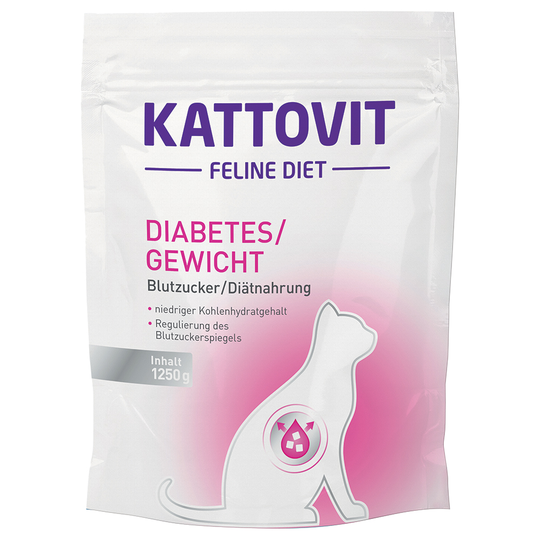 Kattovit Weight Control/Diabetes - Ekonomipack: 3 x 1,25 kg