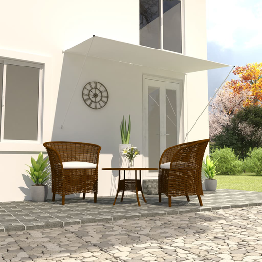 vidaXL Markis 250x150 cm gräddvit