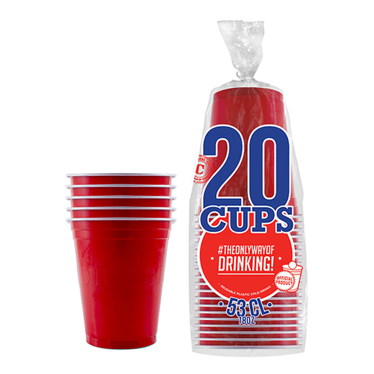 Party Cups Röd - 20-pack