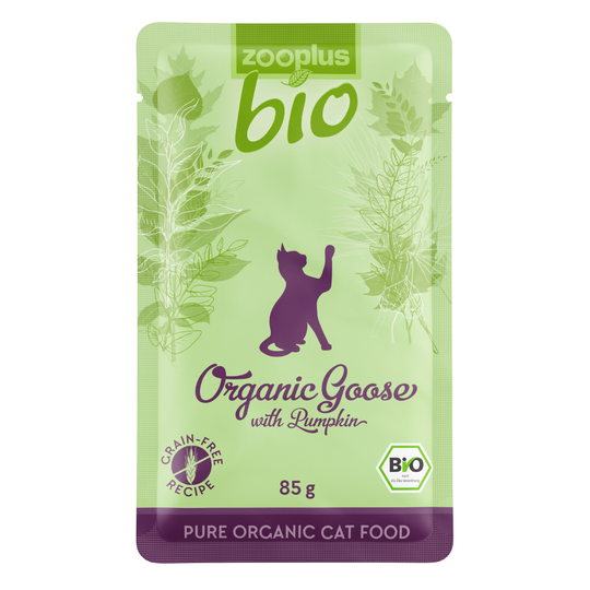 Ekonomipack: zooplus Bio 24 x 85 g - Eko-gås med eko-pumpa