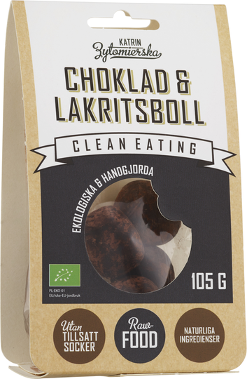 Clean Eating Choklad & Lakritsboll 105 g