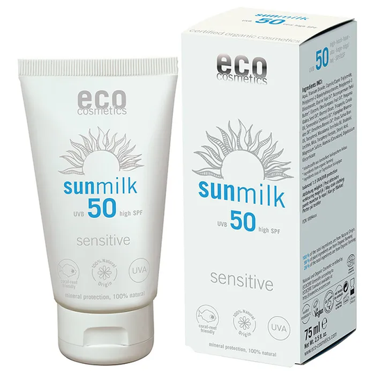 Eco Cosmetics Sollotion SPF 50 Sensitive, 75 ml ekologisk