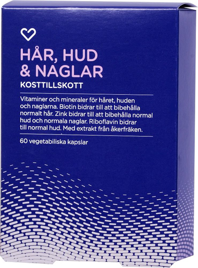 Hjärtats Hår Hud och Naglar Kapslar 60st