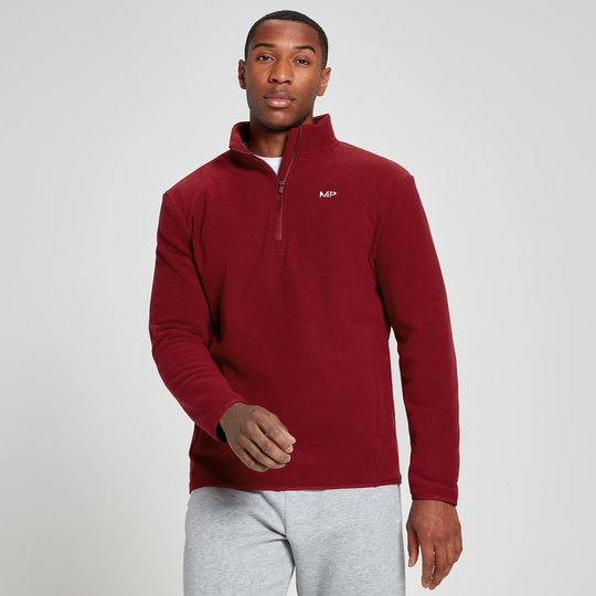 MP Men's Rest Day Fleece1/4 Zip - Röd - XS