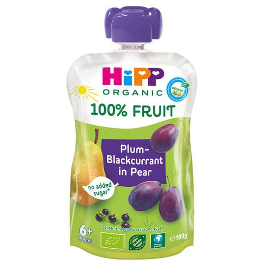 Hippis Päron/Plomon/Svarta vinbär 6m 100 g