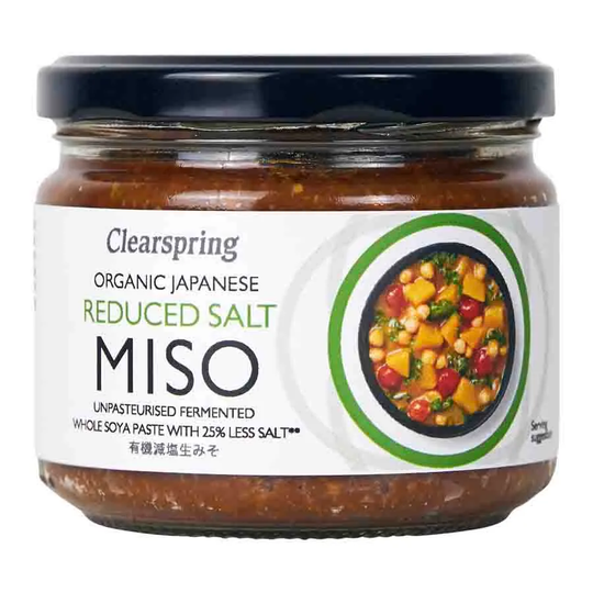 Clearspring Miso Reducerad Salt Opastöriserad, 270 g ekologisk