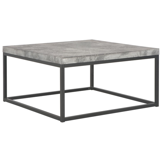 vidaXL Soffbord 75x75x38 cm betonggrå