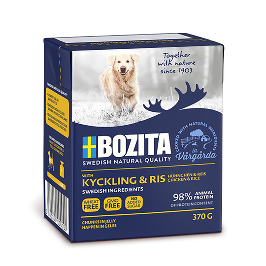 Bozita Bitar i gelé m kyckling o ris 370g