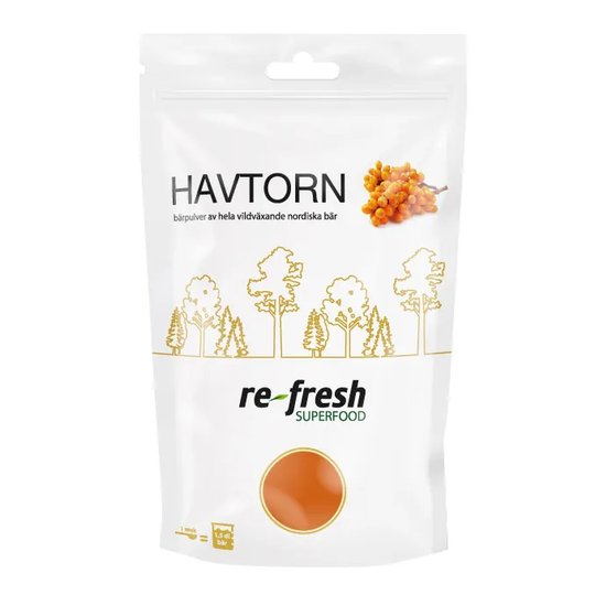 Re-fresh Superfood Havtornspulver, 125g