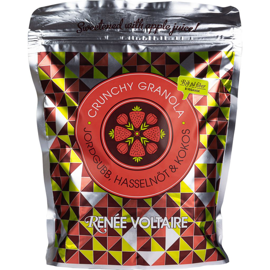 Renée Voltaire Crunchy Granola Jordgubb Hasselnöt & Kokos 450 g