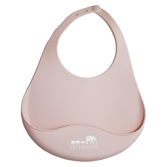 Les Enfants Silicone Bib Pink