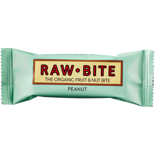 Raw Bite Frukt & Nötbar Jordnöt 50 g
