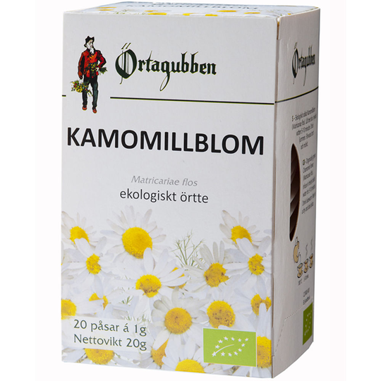 Örtagubben Kamomill Blomma Te-påsar 20 st
