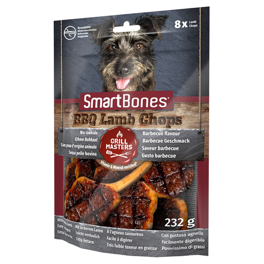 SmartBones Grill Masters BBQ tuggodis lammkotlett - Ekonomipack: 3 x 8 st