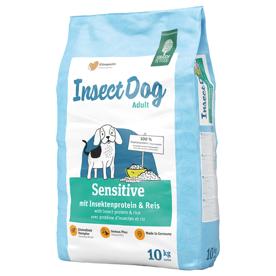 Ekonomipack: 2 x 10/15 kg VeggieDog hundfoder till lågt pris! InsectDog Sensitive (2 x 10 kg)