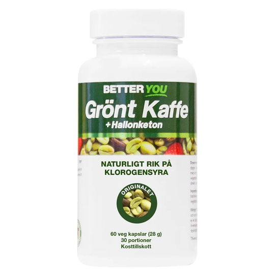 Better You Grönt Kaffe + Hallonketon, 60 kapslar
