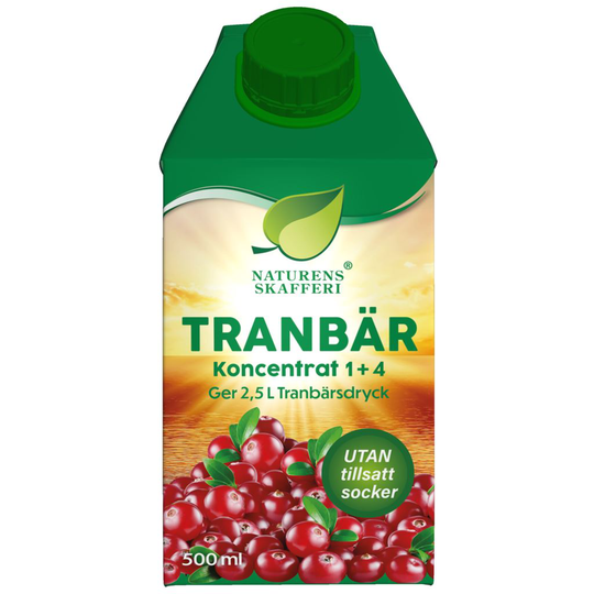 Naturens Skafferi Tranbär Koncentrat Sockerfri 500 ml