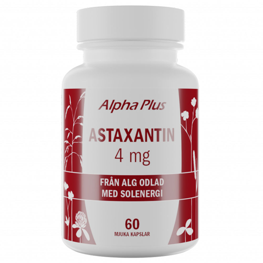 Alpha Plus Astaxantin 4 mg 60 kapslar