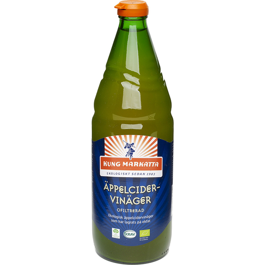 Kung Markatta Äppelcidervinäger Ofiltrerad Krav 750 ml
