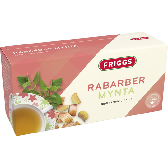 Friggs Te Rabarber & Mynta 20 st