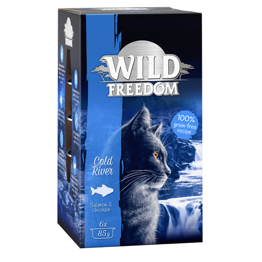 Ekonomipack: Wild Freedom Adult 24 x 85 g - Cold River - Salmon & Chicken
