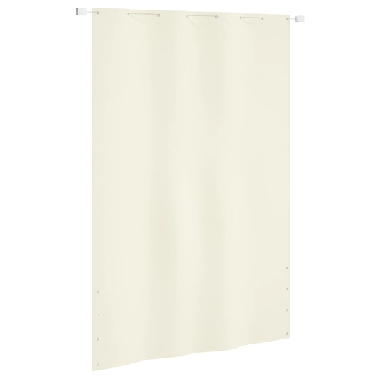 vidaXL Balkongskärm gräddvit 160x240 cm oxfordtyg