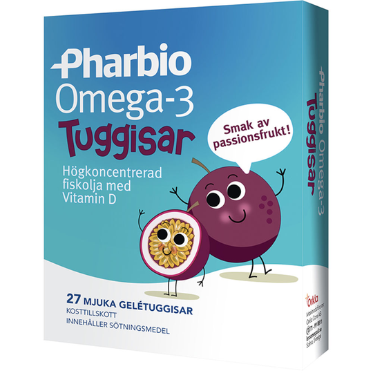 Pharbio Omega-3 Gelétuggisar 27st