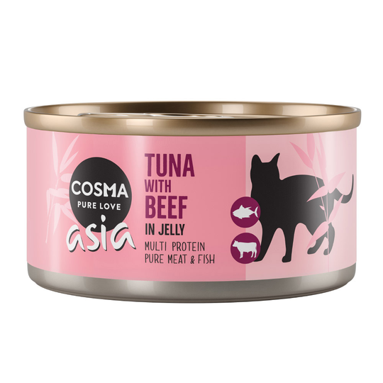Cosma Asia in Jelly 6 x 170 g - Tonfisk & nötkött